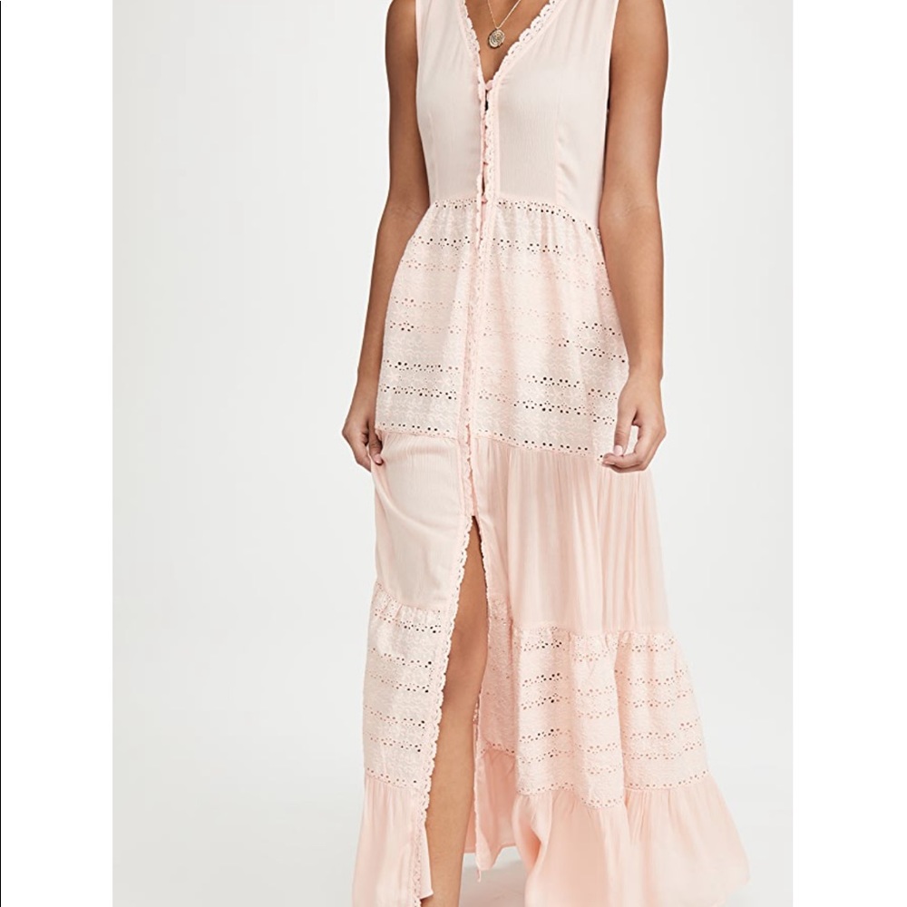 Playa Lucila Pink Maxi Dress - Medium